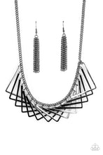 Load image into Gallery viewer, Paparazzi ~ Metro Mirage ~ Black Necklace Set