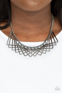 Paparazzi ~ Metro Mirage ~ Black Necklace Set