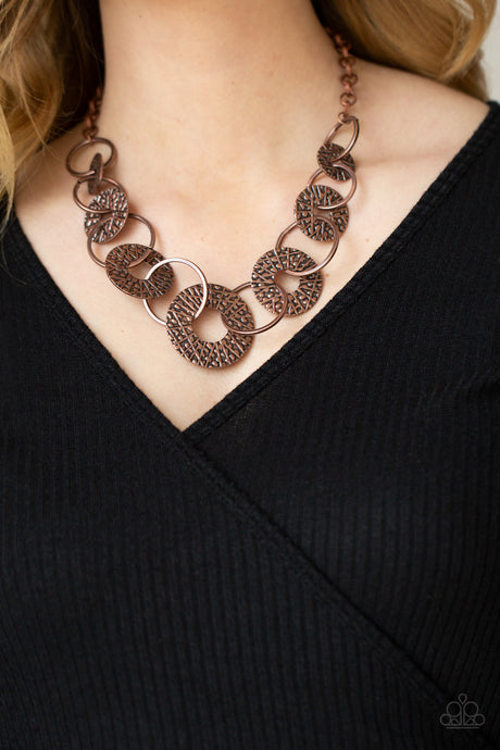 Paparazzi ~ Industrial Envy ~ Copper Necklace Set