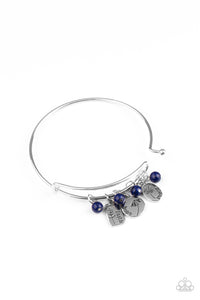 Paparazzi ~ GROWING Strong ~ Blue Inspirational Bracelet