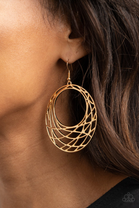 Paparazzi ~ Urban Lineup ~ Gold Earrings