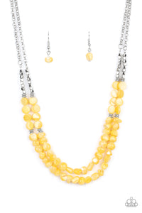 Paparazzi ~ Staycation Status ~ Yellow Necklace Set