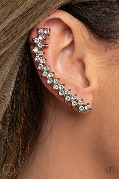 Paparazzi ~ Let There Be LIGHTNING ~ Black Ear Crawler Earrings