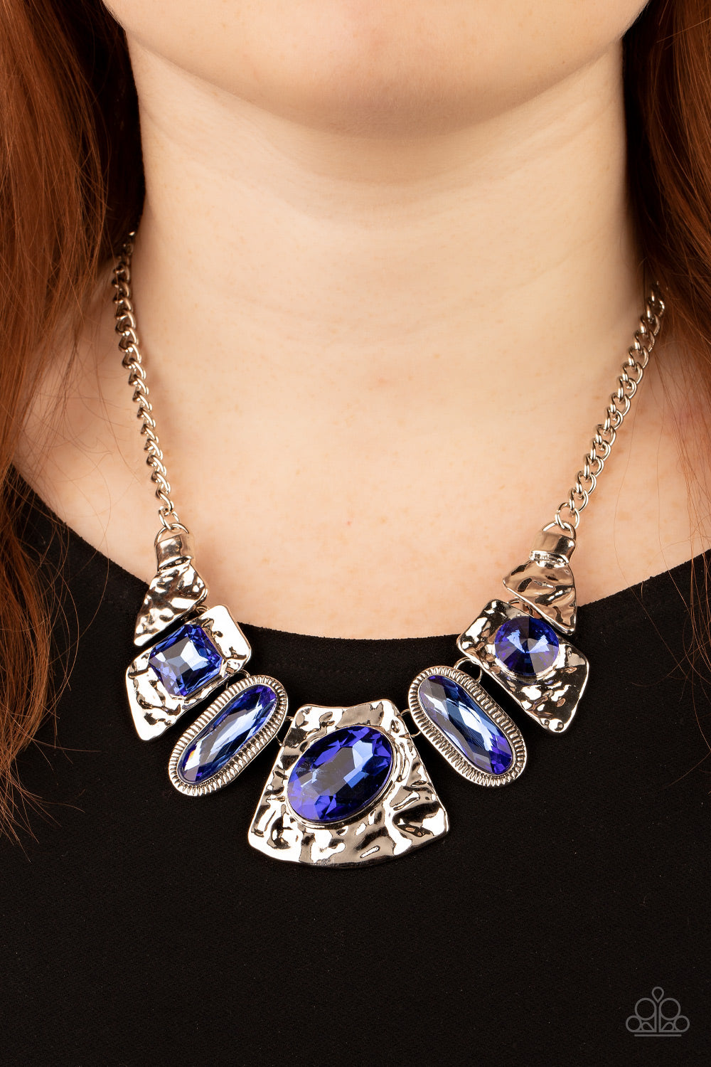 Paparazzi ~ Futuristic Fashionista ~ Blue Necklace Set
