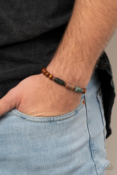 Paparazzi ~ ZEN Most Wanted ~ Men's Copper Urban Bracelet