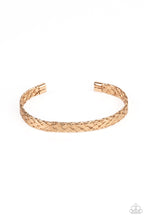 Load image into Gallery viewer, Paparazzi ~ Cable Couture ~ Men&#39;s Gold Urban Bracelet