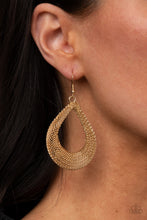 Load image into Gallery viewer, Paparazzi ~ A Hot MESH ~ Gold Earrings