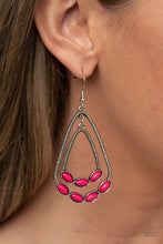 Load image into Gallery viewer, Paparazzi ~ Summer Staycation ~ Pink Earrings