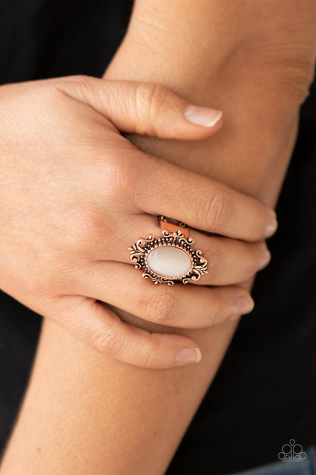 Paparazzi ~ Can You SEER What I SEER ~ Copper Ring with Stretchy Band