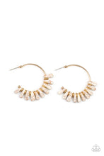 Load image into Gallery viewer, Paparazzi ~ Poshly Primitive ~ White Hoop Earrings