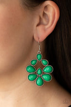 Load image into Gallery viewer, Paparazzi ~ In Crowd Couture ~ Green Earrings