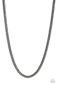 Paparazzi ~ Valiant Victor ~ Men's Black Urban Necklace and Bracelet Set