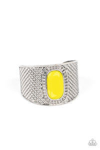 Paparazzi ~ Poshly Pharaoh ~ Yellow Cuff Bracelet