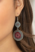 Load image into Gallery viewer, Paparazzi ~ Bohemian Bedazzle ~ Red Earrings