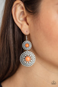 Paparazzi ~ Sunny Sahara ~ Orange Earrings