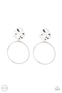 Paparazzi ~ Undeniably Urban ~ Silver Clip-On Earrings