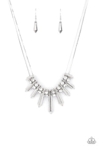 Paparazzi ~ Dangerous Dazzle ~ White Necklace Set (Fashion Fix Exclusive)