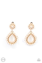 Load image into Gallery viewer, Paparazzi ~ Discerning Droplets ~ Gold Clip-On Earrings