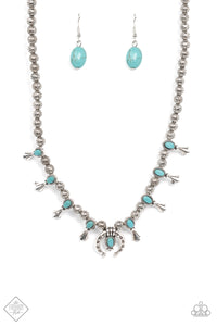 Paparazzi ~ Luck Of The West ~ Blue Turquoise Necklace Set (Fashion Fix Exclusive)