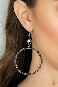 Paparazzi ~ Work That Circuit ~ Silver Earrings