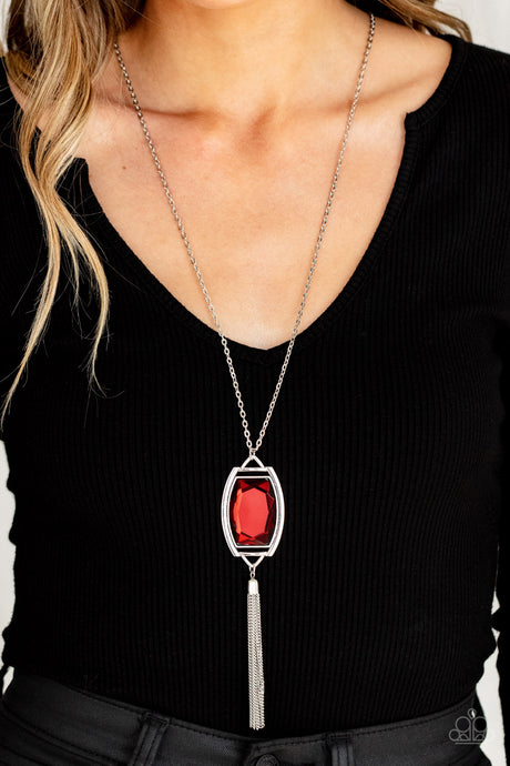 Paparazzi ~ Timeless Talisman ~ Red Necklace Set
