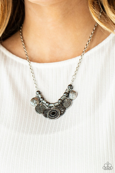 Paparazzi ~ To Coin A Phrase ~ Black Necklace Set