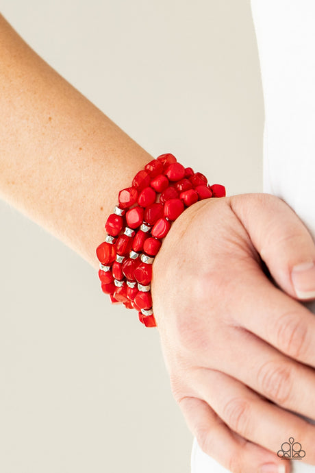 Paparazzi ~ Nice GLOWING! ~ Red Bracelets
