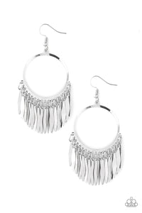 Paparazzi ~ Radiant Chimes ~ Silver Earrings