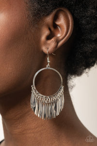 Paparazzi ~ Radiant Chimes ~ Silver Earrings