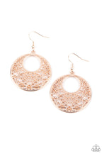 Load image into Gallery viewer, Paparazzi ~ Vineyard Romance ~ Rose Gold Earrings