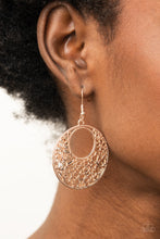 Load image into Gallery viewer, Paparazzi ~ Vineyard Romance ~ Rose Gold Earrings