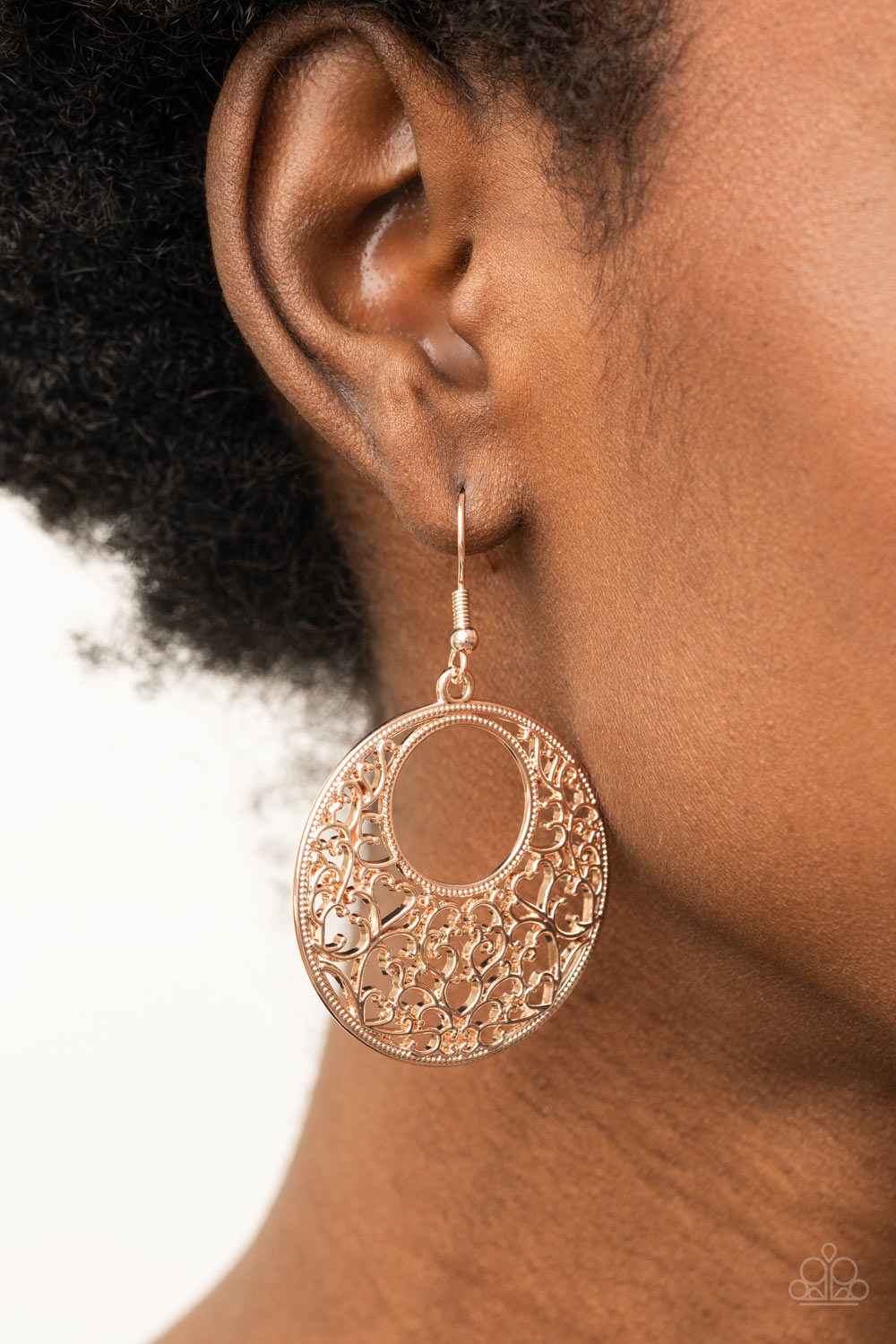 Paparazzi ~ Vineyard Romance ~ Rose Gold Earrings