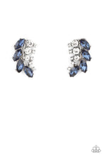 Load image into Gallery viewer, Paparazzi ~ Flawless Fronds ~ Blue Post Earrings