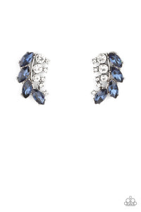 Paparazzi ~ Flawless Fronds ~ Blue Post Earrings