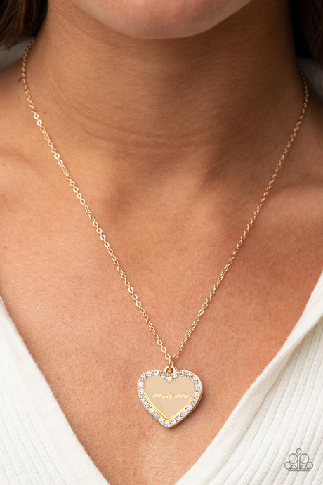 Paparazzi - The Real Boss - Gold Necklace Set