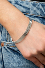 Load image into Gallery viewer, Paparazzi ~ Sweetly Named ~ Silver Cuff Bracelet