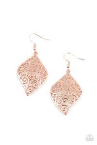 Paparazzi ~ Your Vine Or Mine ~ Rose Gold Earrings