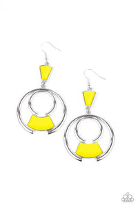 Paparazzi ~ Deco Dancing ~ Yellow Earrings