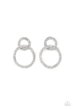 Load image into Gallery viewer, Paparazzi ~ Intensely Icy ~ White Post Earrings