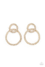 Load image into Gallery viewer, Paparazzi ~ Intensely Icy ~ Gold Post Earrings