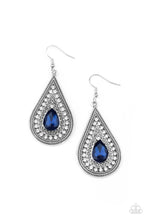 Load image into Gallery viewer, Paparazzi ~ Metro Masquerade ~ Blue Earrings