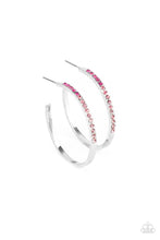 Load image into Gallery viewer, Paparazzi ~ Somewhere Over the OMBRE ~ Pink Hoop Earrings