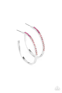 Paparazzi ~ Somewhere Over the OMBRE ~ Pink Hoop Earrings