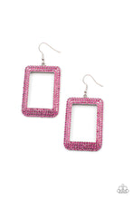 Load image into Gallery viewer, Paparazzi ~ World FRAME-ous ~ Pink Earrings