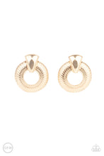 Load image into Gallery viewer, Paparazzi ~ Industrial Innovator ~ Gold Clip-On Earrings