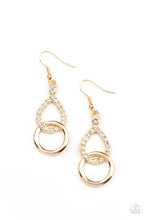 Load image into Gallery viewer, Paparazzi ~ Red Carpet Couture ~ Gold Earrings