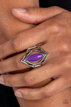 Load image into Gallery viewer, Paparazzi ~ Fearless Fluorescence ~ Purple Ring with Stretchy Band