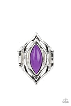 Load image into Gallery viewer, Paparazzi ~ Fearless Fluorescence ~ Purple Ring with Stretchy Band