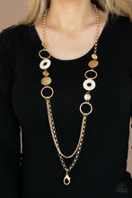 Load image into Gallery viewer, Paparazzi ~ Grounded Glamour ~ Gold Lanyard Necklace Set