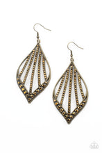 Load image into Gallery viewer, Paparazzi ~ Showcase Sparkle ~ Brass Earrings